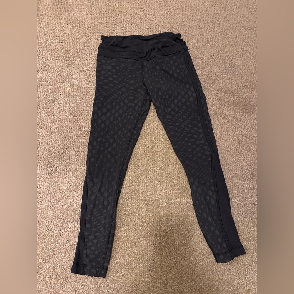Lululemon Black Patterned Leggings